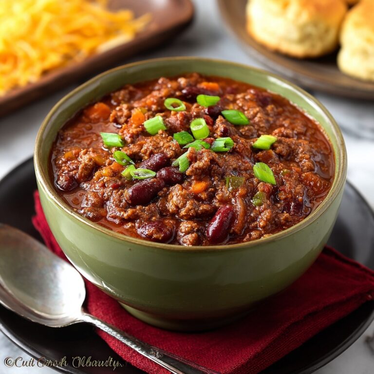 Hearty Beef Chili with Kidney Beans Recipe