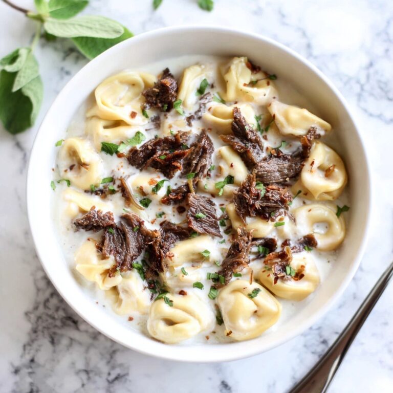 Garlic Steak Tortellini Recipe