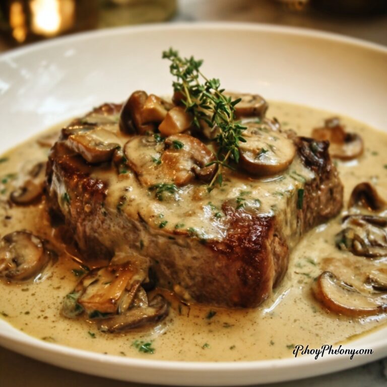 Mushroom Sauce Steak Recipe